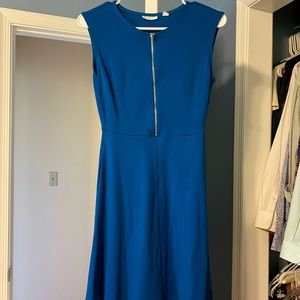 Blue a frame dress.